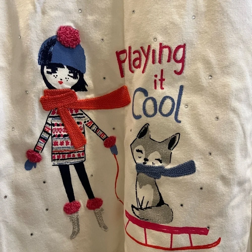 Gymboree size 6 NWT winter themed long sleeve t-shirt